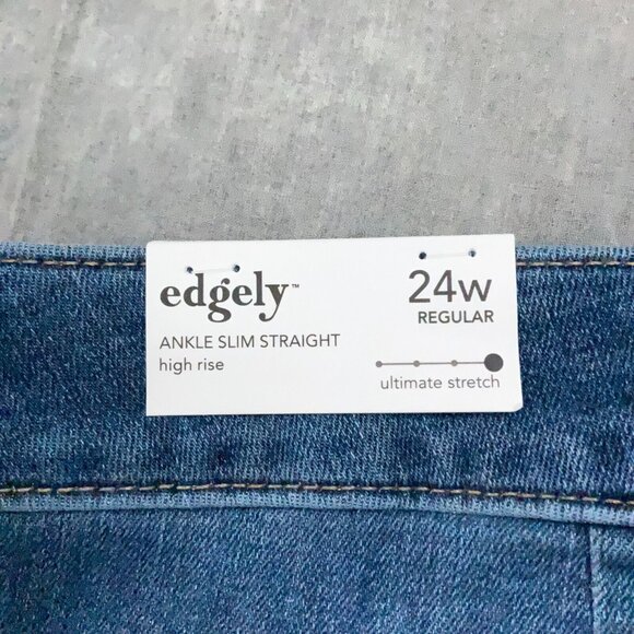 Maurices Edgely Jeans Women 24W Blue Carpenter Ankle Cotton‎ Recycled Poly NWT - Picture 14 of 15
